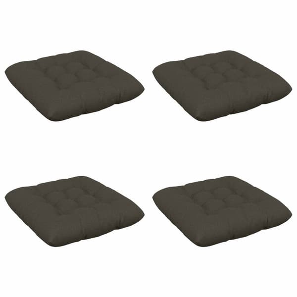 Sittkuddar VIANEN 4 st 100% Polyester Antracit 60 x 60 x 12 cm