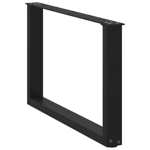 Soffbordsben U-formade 2 st svarta 60x(42-43) cm stål
