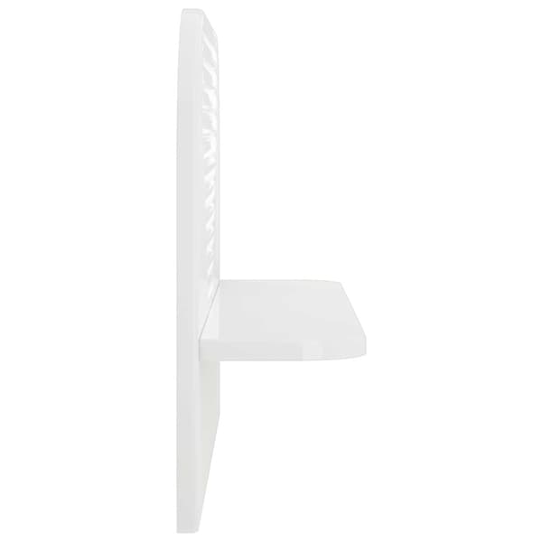 Vägg hylla 2 st Vit högglans 60 x 13,5 x 37,5 cm