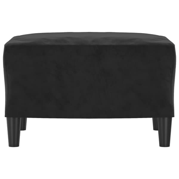 Fotpall svart 60x50x41 cm sammet