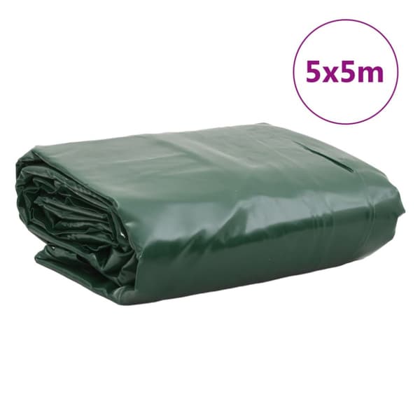 Presenning grön 5x5 m 650 g/m²