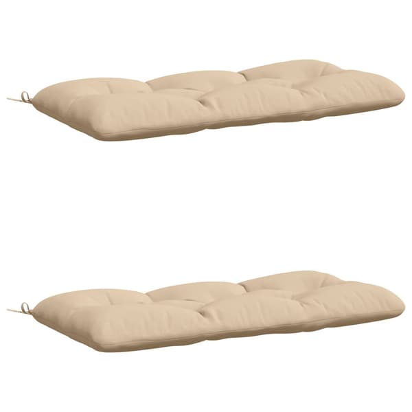 2-delade Bänk Kuddar VIANEN 100% Polyester Gräddvit