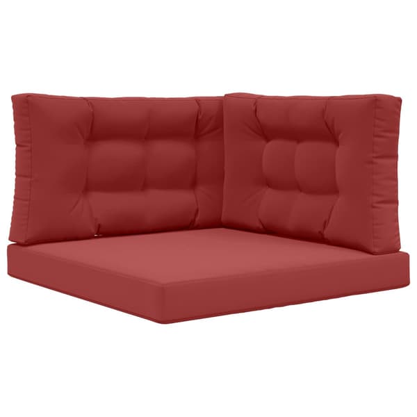 Utomhus Soffa Kudde 3 pcs Vinröd Polyester
