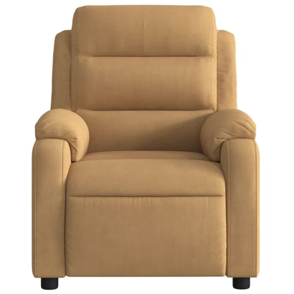 Reclinerfåtölj brun sammet