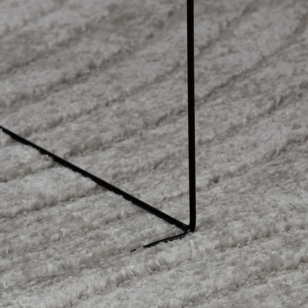 Områdesmattor Rund GALATI Grå Ø 160 CM Polyester