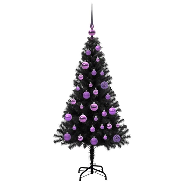 Julgran Svart 120 cm PVC