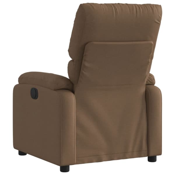 Reclinerfåtölj brun tyg