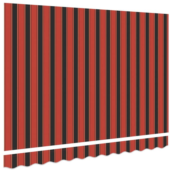 Markisväv Orange och Brunt 2,5 x 2 m Polyester