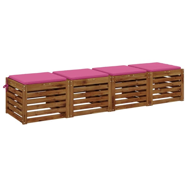 4-delade Sittdynor SOEST 4 st 100% Polyester Rosa