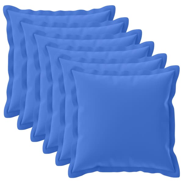 Kuddöverdrag 6 st HOUTEN Kungsblå 70 x 70 cm Polyester