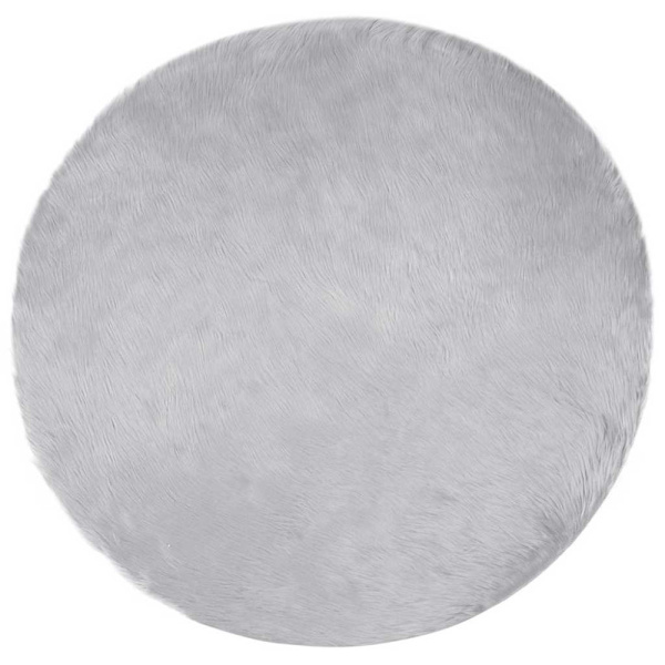 Fuskfäll matta TAFALLA Grå Ø 160 cm Polyester