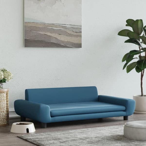 Hundbädd blå 100x54x33 cm sammet