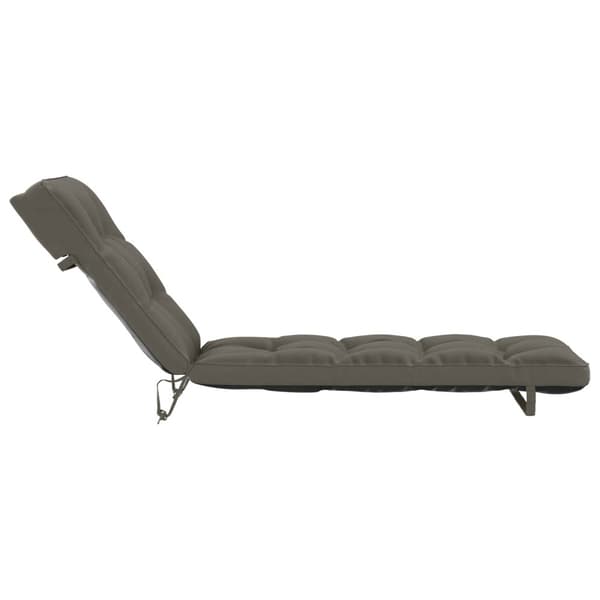 Solstol Kudde VIANEN 100% Polyester Grå 200 x 60 x 8 cm