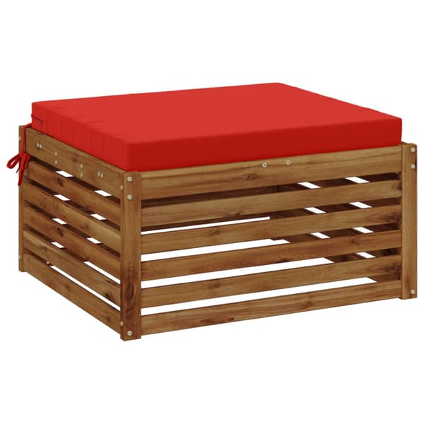 1-delad Sittdyna SOEST 100% Polyester Röd 60 x 60 x 7 cm