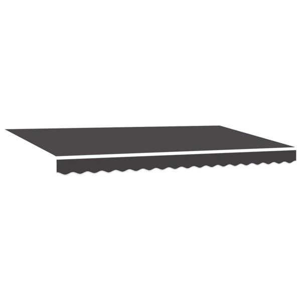 Utfällbar markis Antracit 350 x 200 cm tyg