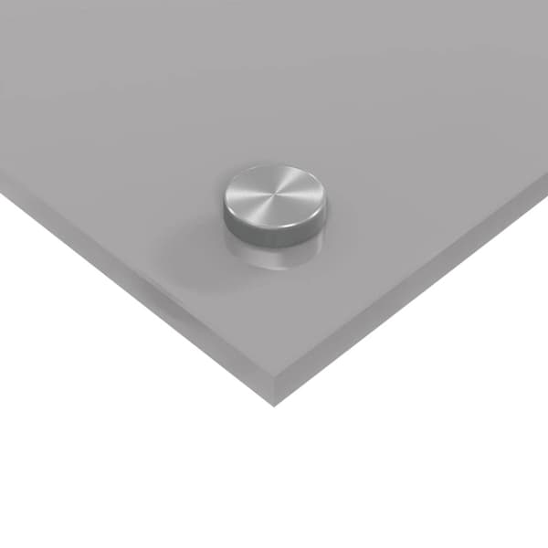 Köksskydd 2 pcs Ljusgrå 120 x 60 cm härdat glas