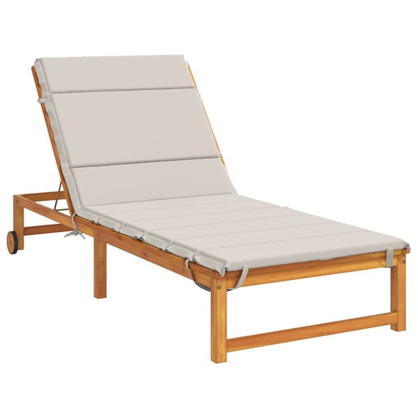 Solstol Kudde GEMERT 100% Polyester Vit 200 x 70 x 3 cm