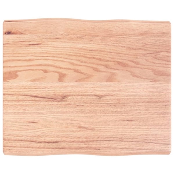 Bordsskiva ljusbrun 60x50x(2-4) cm massivt trä levande kant