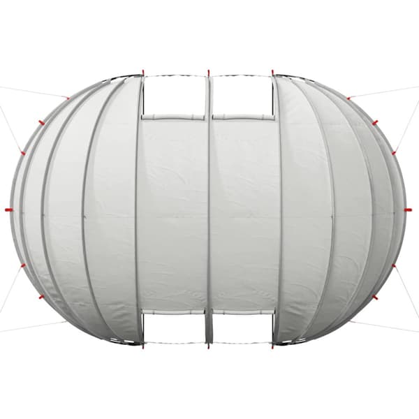 Pooltält Dome Grå 538 x 440 x 204 cm