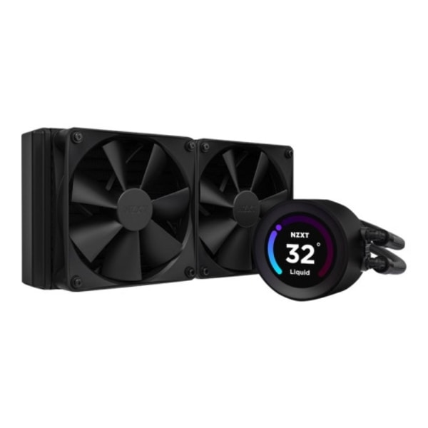 NZXT Kraken Elite 240 - kylsystem med vätska till processorn - med LCD-display Svart