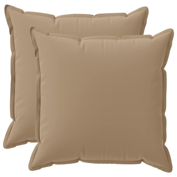 Kudde 2 st HOUTEN Taupe 80 x 80 cm Polyester
