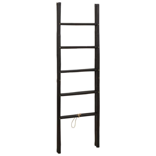 Dubbelsidig filtstege Svart 50 x 50 x 159 cm Bambu