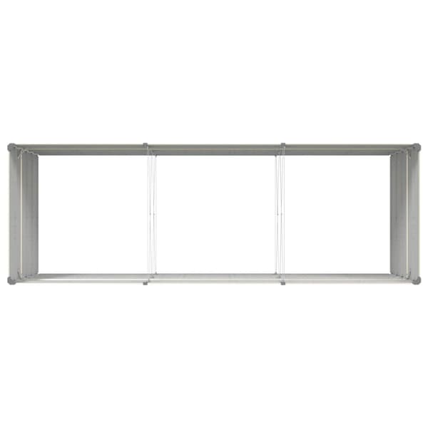 Planteringskärl Elfenben 290 x 100 x 75 cm Galvaniserat Stål