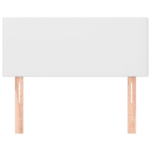 Sänggavel vit 80x5x78/88 cm konstläder