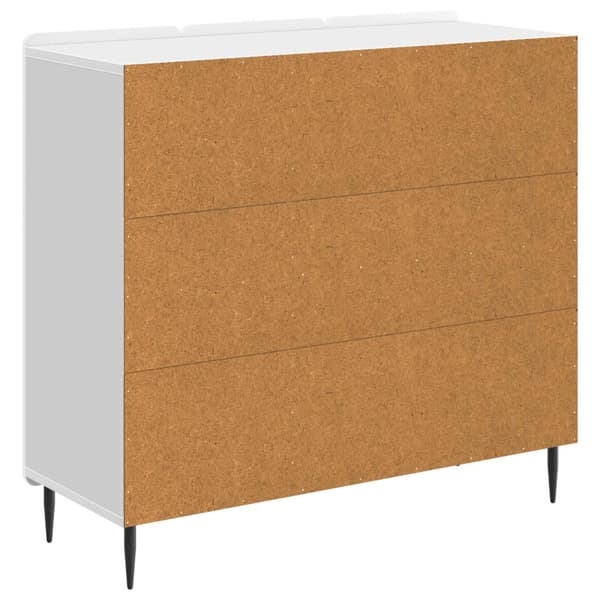 Sideboard Vit högglans 89 x 34,5 x 82 cm Konstruerat trä