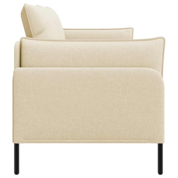 2-sits soffa Gräddvit 188 x 81 x 89 cm Tyg