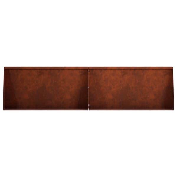 Stödvägg 6 st 80 x 12 x 50 cm Väderbeständig stål Rostig