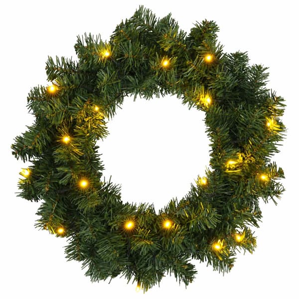 Mini-julgransset 120 cm 275 LED-lampor Varmvit PVC Grön