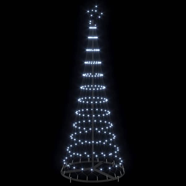 LED Julgran Kall Vit 184,5 cm Metall