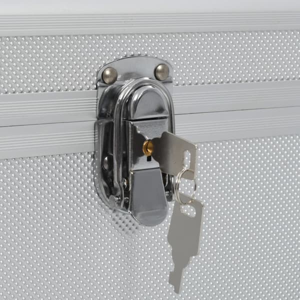 Förvaringsväskor 2 st silver aluminium