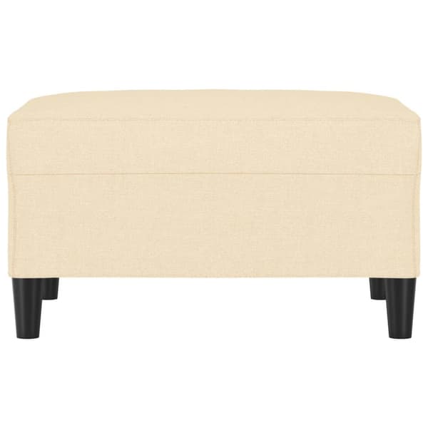 Fotpall gräddvit 70x55x41 cm tyg