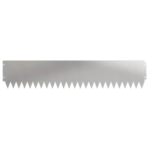 Kant för gräsmatta 20 pcs 103 x 20 cm Stål Silver