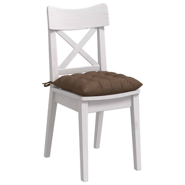 Sittkuddar 4 pcs Brun 40 x 40 x 6 cm tyg