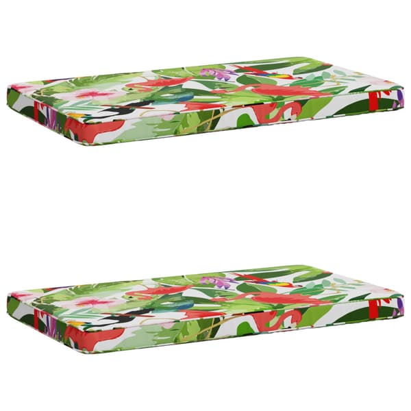 2-delade Bänk Kuddar VUGHT 2 st 100% Polyester Flerfärgsdesign