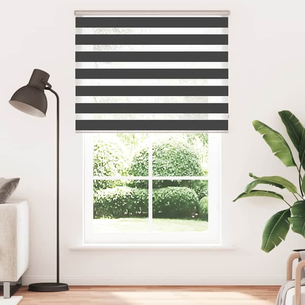 Rullgardin zebra svart 140x200 cm tyg bredd 135,9 cm polyester