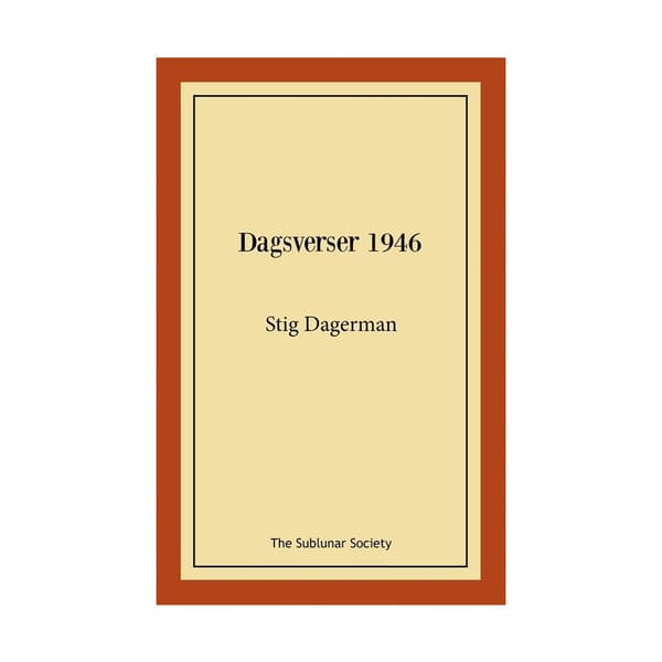 Dagsverser 1946 (häftad)