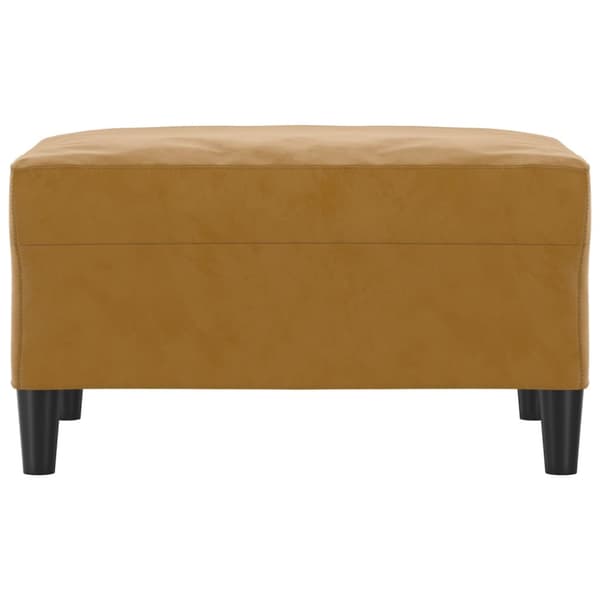 Fotpall brun 70x55x41 cm sammet