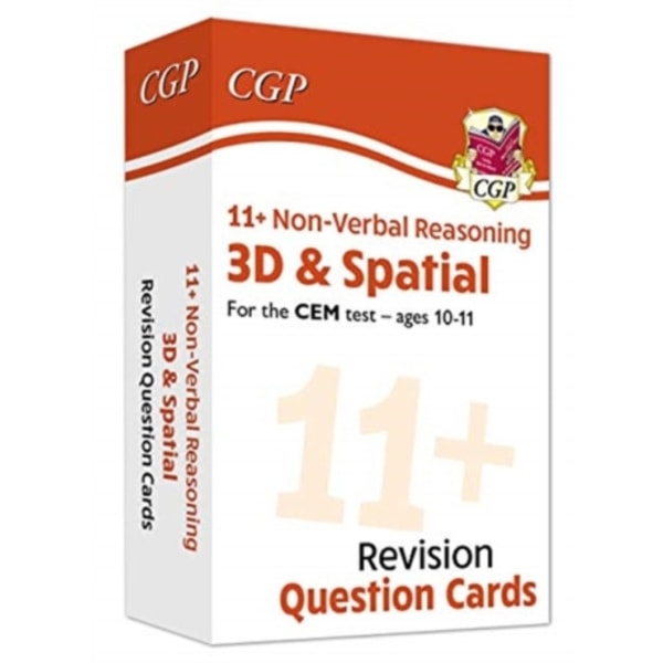 11+ CEM Revision Question Cards: Non-Verbal Reasoning 3D & Spatial - Ages 10-11 (inbunden, eng)