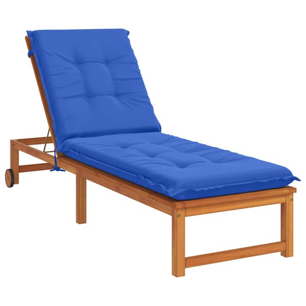 Solstol Kudde GEMERT 100% Polyester Kungsblå 190 x 50 x 9 cm