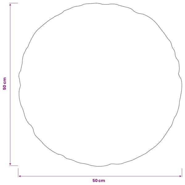 Kuddöverdrag 2 st HEERLEN Bladmönster Ø 50 cm Polyester