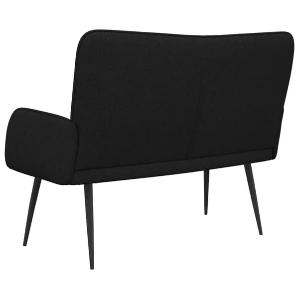 2-sits soffa Svart 115 x 61 x 87 cm tyg