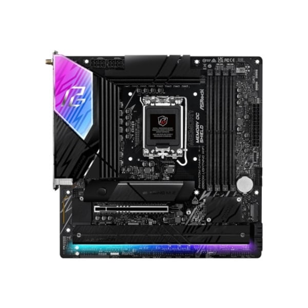 ASRock Phantom Gaming B860M LIGHTNING WIFI - moderkort - micro ATX - LGA1851-uttag - B860