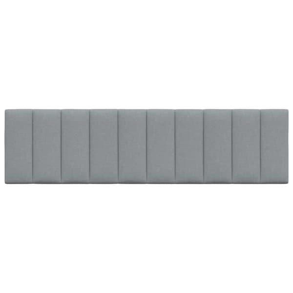 Headboard Cushion "Hanko" Light Grey 180 cm Fabric