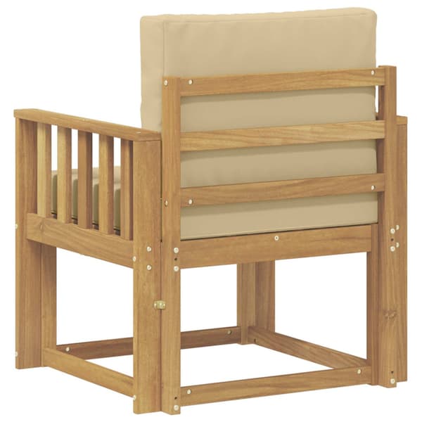 2 Stycke Utomhussoffset Polyester Vit och beige