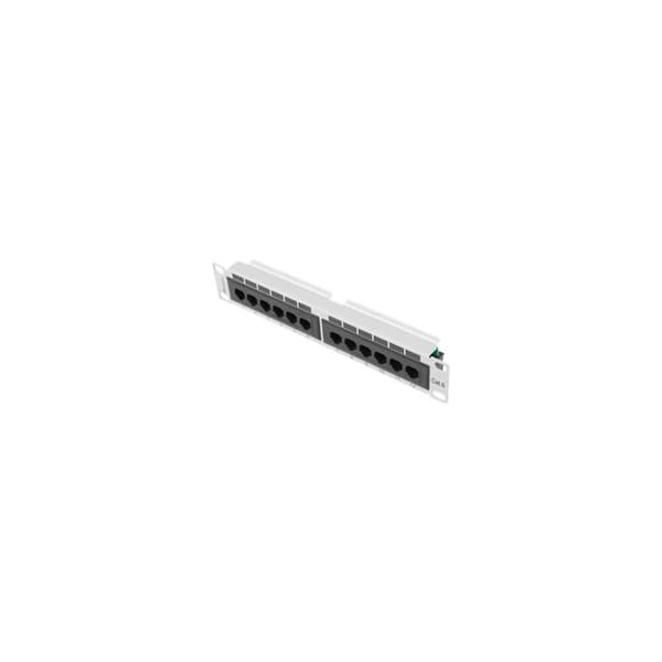 Lanberg PPU6-9012-S - patch-panel - 1U - 10"