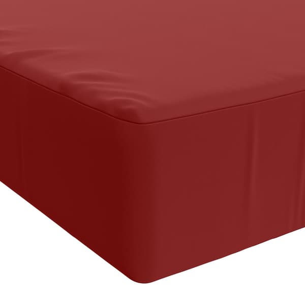 Sittkudde SOEST 100% Polyester Vinröd 120 x 80 x 15 cm